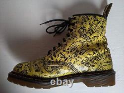 #2 Doc Dr. Martens Yellow London Icons Boots 7uk Made In England Vintage Rare