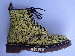 #2 Dr. Martens Yellow London Icons Boots Size 5uk Rare Vintage Made In England