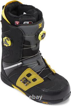 2024 DC Phantom Dual BOA Black Yellow Men's Snowboard Boots NEW Size 11