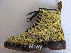 #3 Doc Dr. Martens Yellow London Icons Boots 7uk Made In England Vintage Rare