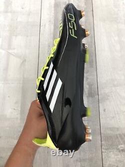 Adidas F50 Adizero XTRX SG Black Yellow Professional Soccer Cleats Boots US12