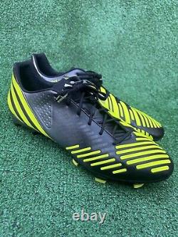 Adidas Mens Predator LZ TRX FG V20976 Black Yellow Soccer Cleats Boots Size 12