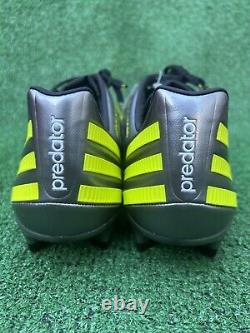 Adidas Mens Predator LZ TRX FG V20976 Black Yellow Soccer Cleats Boots Size 12