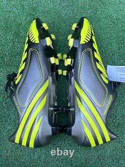 Adidas Mens Predator LZ TRX FG V20976 Black Yellow Soccer Cleats Boots Size 12