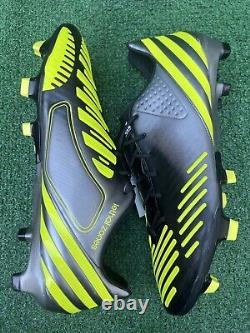 Adidas Mens Predator LZ TRX FG V20976 Black Yellow Soccer Cleats Boots Size 12