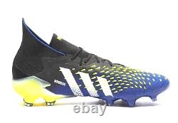 Adidas PREDATOR FREAK. 1 FG Boots Core Black Solar Yellow FY0743 Men Size 7.5 New