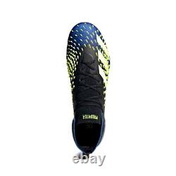 Adidas PREDATOR FREAK. 1 FG Boots Core Black Solar Yellow FY0743 Men Size 7.5 New