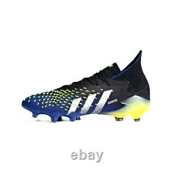 Adidas PREDATOR FREAK. 1 FG Boots Core Black Solar Yellow FY0743 Men Size 7.5 New