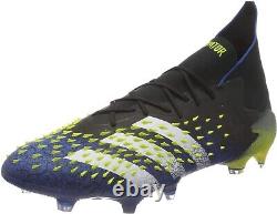 Adidas PREDATOR FREAK. 1 FG Boots Core Black Solar Yellow FY0743 Men Size 7.5 New