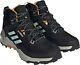 Adidas Terrex Ax4 Mid Gtx Black/aqua/yellow Men's Hiking Boot Size 12 Gore-tex