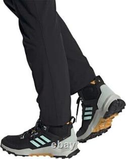 Adidas Terrex AX4 Mid GTX Black/Aqua/Yellow Men's Hiking Boot Size 12 Gore-Tex