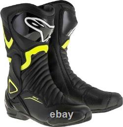 Alpinestars SMX-6 V2 Vented Boots Black/Yellow (Size 37) 3404-1138