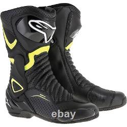 Alpinestars SMX-6 v2 Vented Boots Black/Yellow Size 11.5 2223017-1550-46