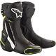 Alpinestars Smx Plus V2 Boots, Black/white/flo Yellow All Sizes