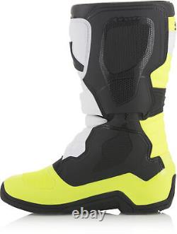 Alpinestars TECH 3S BOOTS BLACK/WHITE/YELLOW SZ 04 2014018-125-4