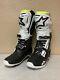 Alpinestars Tech 10 Boots Black/white/yellow Size 9 Pn #482-01409 / #l269