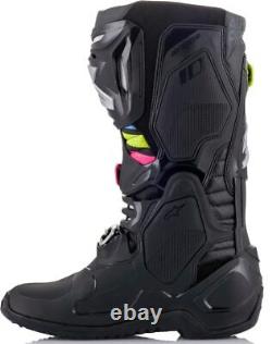 Alpinestars Tech 10 Boots Black/YellowithPink Size 13 2010520-1991-13