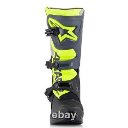 Alpinestars Tech 3 Boots Black/Cool Grey/Yellow Fluo Size 7