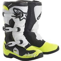 Alpinestars Tech 3S Boots Black/White/Yellow Size 2 2014018-125-2