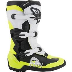 Alpinestars Tech 3S Boots Black/White/Yellow Size 2 2014018-125-2