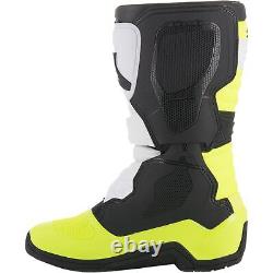 Alpinestars Tech 3S Boots Black/White/Yellow Size 2 2014018-125-2