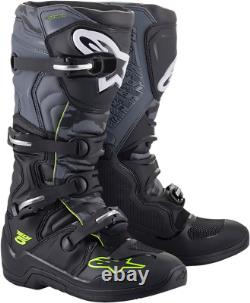 Alpinestars Tech 5 Boots Black/Gray/Yellow Fluorescent 9