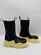 Bottega Veneta Tire Seagrass Boots Black/yellow Size 38