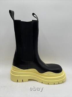 Bottega Veneta Tire Seagrass Boots Black/Yellow Size 38