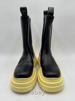 Bottega Veneta Tire Seagrass Boots Black/Yellow Size 38