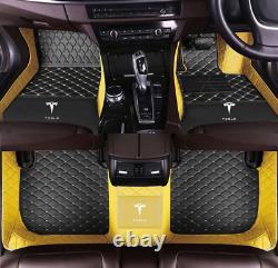 Car Foor Mats For Tesla Model 3-S-X-Y Luxury Waterproof Custom Auto Boot Liner