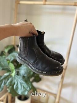 Dr Marten Black Nappa Leather 2976 Chelsea Boots Doc Sz EU 37/ 4 UK/ 5 US