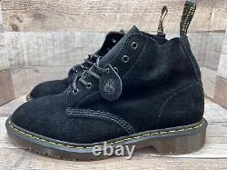 Dr. Martens 101 Black Yellow Lace C. F Stead's Leather Boots Color Men Sz 11 NEW