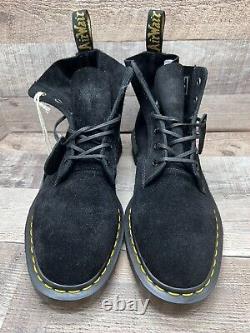 Dr. Martens 101 Black Yellow Lace C. F Stead's Leather Boots Color Men Sz 11 NEW