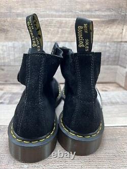 Dr. Martens 101 Black Yellow Lace C. F Stead's Leather Boots Color Men Sz 11 NEW