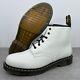 Dr. Martens 101 Yellow Stitch Smooth Leather Boots White/black Men's Size 12