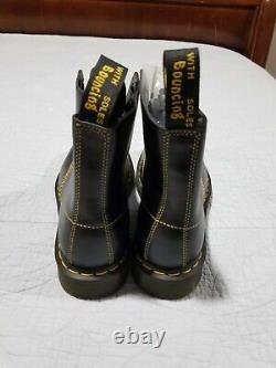 Dr. Martens 1460 Pascal Black Yellow Leather Boots Men's Size 5 / 6 Women