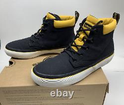 Dr. Martens Allana Canvas Boot Sneakers Womens US8 UK6 Black And Yellow RARE