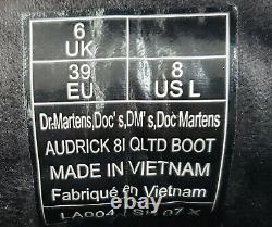 Dr. Martens Audrick 8I Quilted Lux Platform Boots Women's Sz 8 US Yellow Stitch
