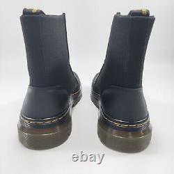 Dr. Martens Combs Poly Casual Boots Men's Black / Yellow COMBS-AW004 SZ 9 NEW