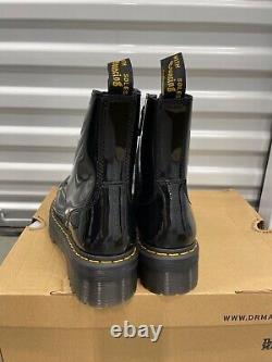 Dr Martens Jadon Platform Patent Lamper Leather Boot Black New Fast Shipping
