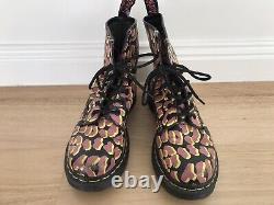Dr. Martens Leopard animal Print 13661 Boots pink yellow black airwair EU 37
