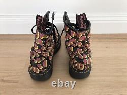 Dr. Martens Leopard animal Print 13661 Boots pink yellow black airwair EU 37