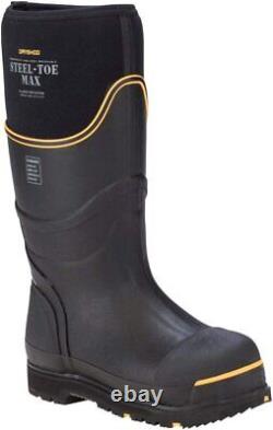 Dryshod Unisex-Adult Steel-Toe Max Hi Boots, Black