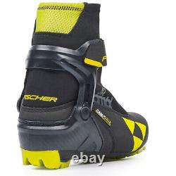 FISCHER JR Combi Nordic Black/Yellow Boots (S40420)