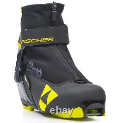 FISCHER JR Combi Nordic Black/Yellow Boots (S40420)