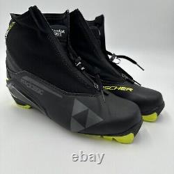 FISCHER RC5 Classic Nordic Ski Black/Yellow Boots Size 39EU/7US M/8US W -NEW