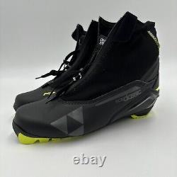 FISCHER RC5 Classic Nordic Ski Black/Yellow Boots Size 39EU/7US M/8US W -NEW