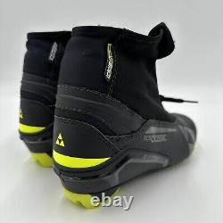 FISCHER RC5 Classic Nordic Ski Black/Yellow Boots Size 39EU/7US M/8US W -NEW