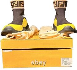 Fendi BLACK YELLOW mens size 10.5 shoe