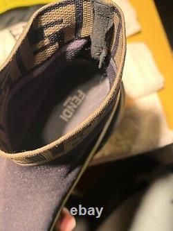 Fendi BLACK YELLOW mens size 10.5 shoe